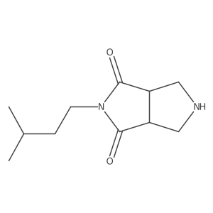 2-isopentyltetrahydropyrrolo[3,4-c]pyrrole-1,3(2H,3aH)-dione结构式