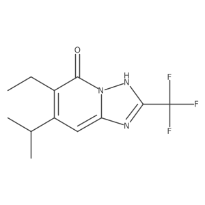 6-Ethyl-7-(propan-2-yl)-2-(trifluoromethyl)-[1,2,4]triazolo[1,5-a]pyridin-5-ol Structure