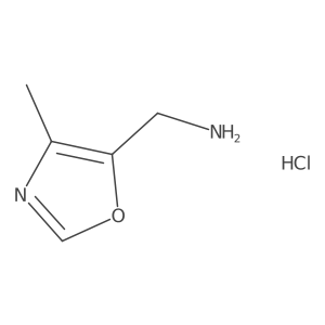 (4-Methyl-1,3-oxazol-5-yl)methanamine hydrochloride结构式
