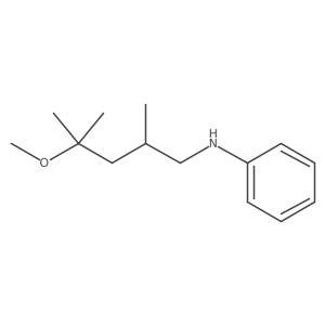 N-(4-methoxy-2,4-dimethylpentyl)aniline结构式