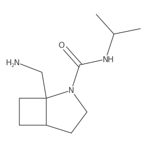 1-(aminomethyl)-N-(propan-2-yl)-2-azabicyclo[3.2.0]heptane-2-carboxamide结构式