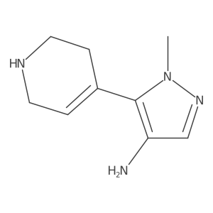 1-methyl-5-(1,2,3,6-tetrahydropyridin-4-yl)-1H-pyrazol-4-amine Structure