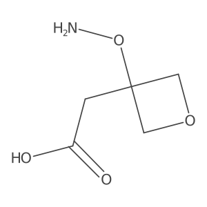 2-[3-(Aminooxy)oxetan-3-yl]acetic acid结构式