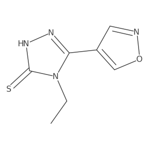 4-ethyl-5-(1,2-oxazol-4-yl)-4H-1,2,4-triazole-3-thiol Structure