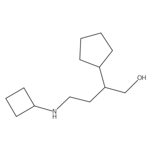 4-(Cyclobutylamino)-2-cyclopentylbutan-1-ol结构式