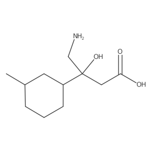 4-Amino-3-hydroxy-3-(3-methylcyclohexyl)butanoic acid Structure