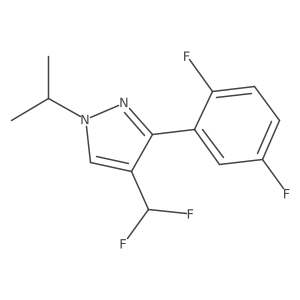 4-(difluoromethyl)-3-(2,5-difluorophenyl)-1-(propan-2-yl)-1H-pyrazole Structure
