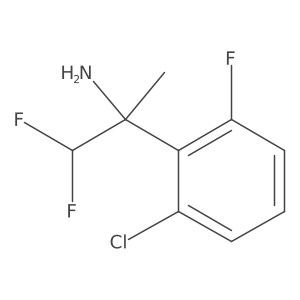 2-(2-Chloro-6-fluorophenyl)-1,1-difluoropropan-2-amine Structure