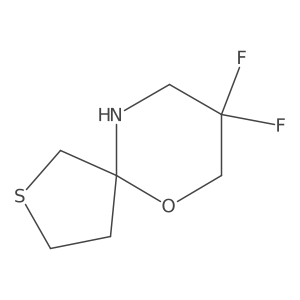 8,8-Difluoro-6-oxa-2-thia-10-azaspiro[4.5]decane结构式