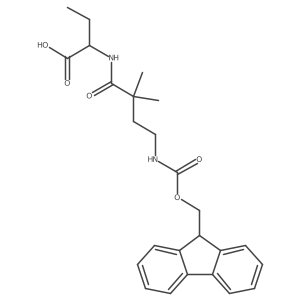 (2S)-2-[4-({[(9H-fluoren-9-yl)methoxy]carbonyl}amino)-2,2-dimethylbutanamido]butanoic acid结构式