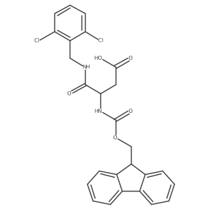 3-{[(2,6-dichlorophenyl)methyl]carbamoyl}-3-({[(9H-fluoren-9-yl)methoxy]carbonyl}amino)propanoic acid结构式