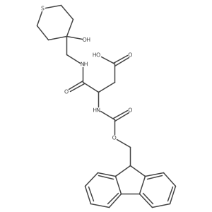 3-({[(9H-fluoren-9-yl)methoxy]carbonyl}amino)-3-{[(4-hydroxythian-4-yl)methyl]carbamoyl}propanoic acid结构式