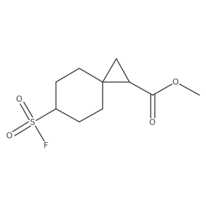 Methyl 6-(fluorosulfonyl)spiro[2.5]octane-1-carboxylate结构式