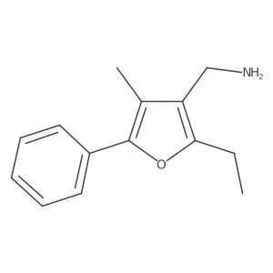 (2-Ethyl-4-methyl-5-phenylfuran-3-yl)methanamine Structure