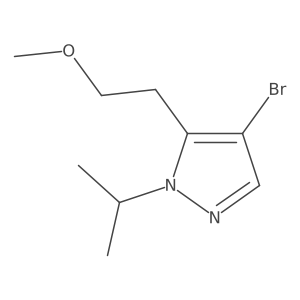 4-bromo-5-(2-methoxyethyl)-1-(propan-2-yl)-1H-pyrazole Structure