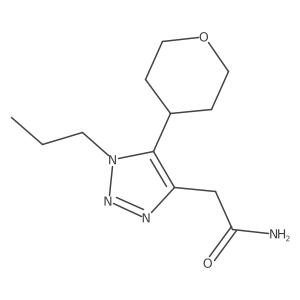 2-[5-(oxan-4-yl)-1-propyl-1H-1,2,3-triazol-4-yl]acetamide结构式