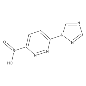 6-(1H-1,2,4-triazol-1-yl)pyridazine-3-sulfinic acid Structure