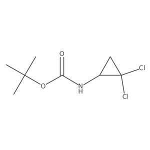 tert-butyl N-(2,2-dichlorocyclopropyl)carbamate Structure