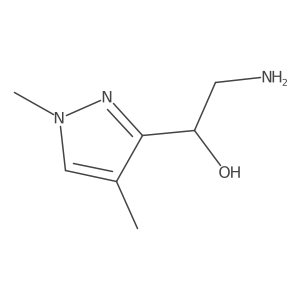 (1S)-2-amino-1-(1,4-dimethyl-1H-pyrazol-3-yl)ethan-1-ol Structure