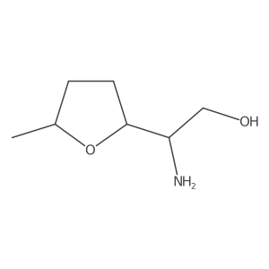 (2R)-2-amino-2-[(5R)-5-methyloxolan-2-yl]ethan-1-ol Structure