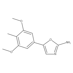 5-(3,5-Dimethoxy-4-methylphenyl)-1,3-oxazol-2-amine结构式
