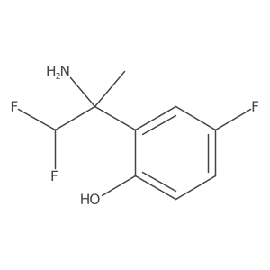 2-(2-Amino-1,1-difluoropropan-2-yl)-4-fluorophenol结构式