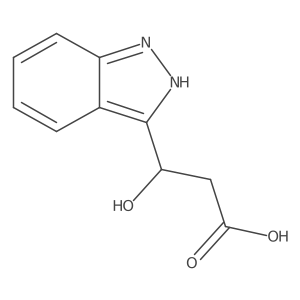 3-hydroxy-3-(1H-indazol-3-yl)propanoic acid Structure