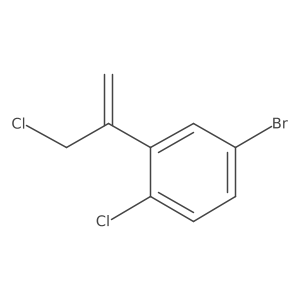 4-Bromo-1-chloro-2-(3-chloroprop-1-en-2-yl)benzene Structure