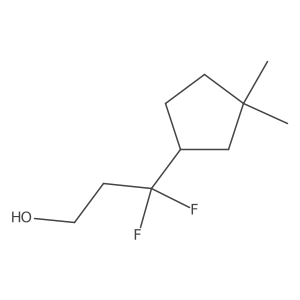 3-(3,3-Dimethylcyclopentyl)-3,3-difluoropropan-1-ol Structure