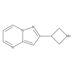 3-{Pyrazolo[1,5-a]pyrimidin-2-yl}azetidine结构式