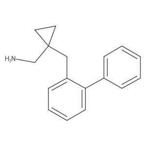 {1-[(2-Phenylphenyl)methyl]cyclopropyl}methanamine结构式