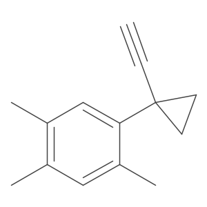 1-(1-Ethynylcyclopropyl)-2,4,5-trimethylbenzene Structure