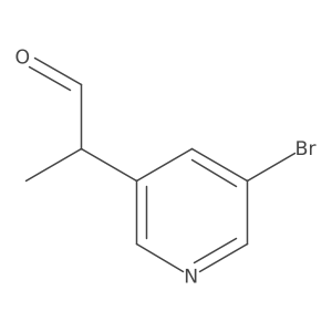 2-(5-Bromopyridin-3-yl)propanal Structure