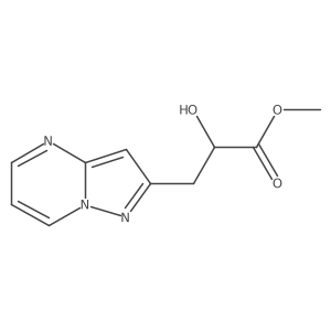 Methyl 2-hydroxy-3-{pyrazolo[1,5-a]pyrimidin-2-yl}propanoate结构式