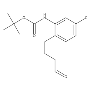 tert-butyl N-[5-chloro-2-(4-oxobutyl)phenyl]carbamate结构式