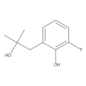 2-Fluoro-6-(2-hydroxy-2-methylpropyl)phenol结构式