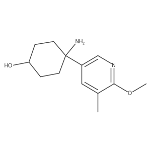 4-Amino-4-(6-methoxy-5-methylpyridin-3-yl)cyclohexan-1-ol Structure