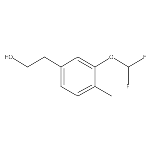 2-[3-(Difluoromethoxy)-4-methylphenyl]ethan-1-ol Structure