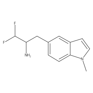 1,1-difluoro-3-(1-methyl-1H-indol-5-yl)propan-2-amine Structure