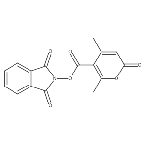 1,3-dioxo-2,3-dihydro-1H-isoindol-2-yl 4,6-dimethyl-2-oxo-2H-pyran-5-carboxylate Structure