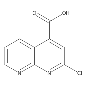 2-Chloro-1,8-naphthyridine-4-carboxylic acid结构式