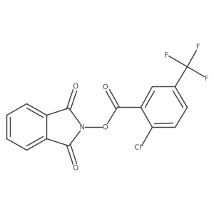 1,3-dioxo-2,3-dihydro-1H-isoindol-2-yl 2-chloro-5-(trifluoromethyl)benzoate结构式