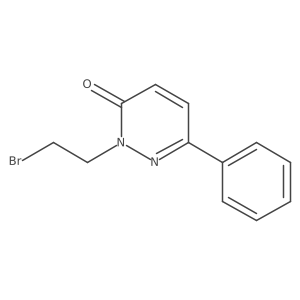 2-(2-bromoethyl)-6-phenyl-3(2H)-pyridazinone Structure