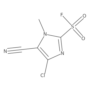 4-Chloro-5-cyano-1-methyl-1H-imidazole-2-sulfonyl fluoride Structure