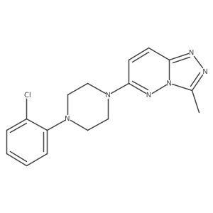 1-(2-Chlorophenyl)-4-{3-methyl-[1,2,4]triazolo[4,3-b]pyridazin-6-yl}piperazine结构式