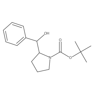 tert-butyl 2-[(R)-hydroxy(phenyl)methyl]pyrrolidine-1-carboxylate结构式