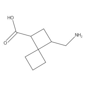 3-(Aminomethyl)spiro[3.3]heptane-1-carboxylic acid结构式