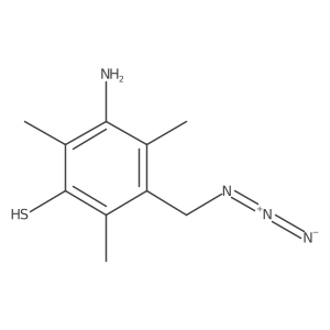 3-Amino-5-(azidomethyl)-2,4,6-trimethylbenzene-1-thiol结构式