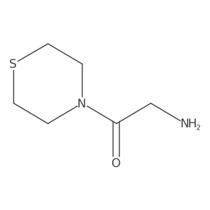 2-Amino-1-thiomorpholin-4-ylethanone结构式