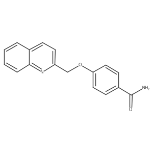 4-(Quinolin-2-ylmethoxy)benzamide Structure